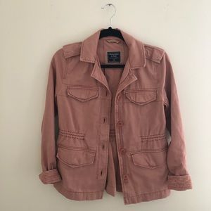 Abercrombie & Fitch Blush Pink Denim Jacket